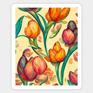 Flowers in the Style of Van Gogh #4 Sticker